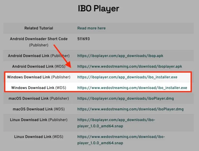 IBO Player su Windows
